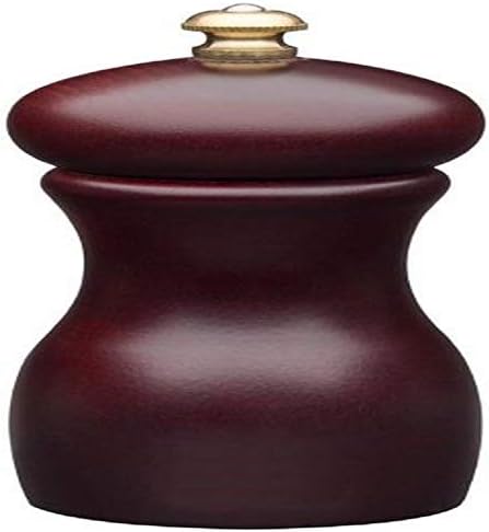  ' Mill Marsala Collection Pepper Mill, Cinnabar - 4 Inch, Adjustable Coarseness Fine To Coarse, MADE IN U.S.A.