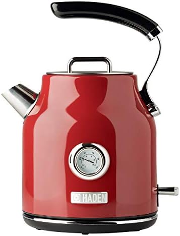  Aden Dorset Stainless Steel Electric Kettle - 1.7L (7 Cup) Tea Kettle With Auto Shut-Off And Boil-Dry Protection - Red