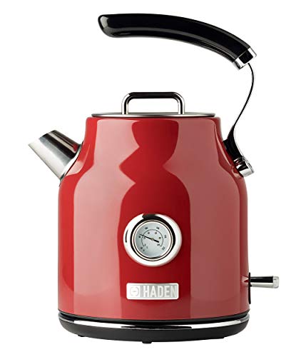  Aden Dorset Stainless Steel Electric Kettle - 1.7L (7 Cup) Tea Kettle With Auto Shut-Off And Boil-Dry Protection - Red