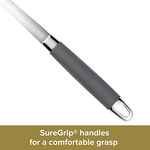  SureGrip Nonstick Utensil Kitchen Cooking Tools Set, 6 Piece, Graphite