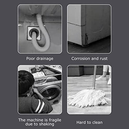  Refrigerator Appliance Rollers, 24 Wheels Detachable Portable Easy To Move Universal Wheel Base Heavy Duty Appliance Rollers Load Bearing 300KG For Dryers(Silver)