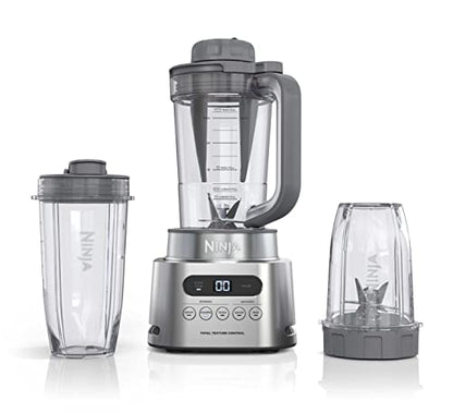 Ninja SS151 TWISTi Blender DUO, High-Speed 1600 WP Smoothie Maker & Nutrient Extractor* 5 Functions Smoothie, Spreads & More, SmartTORQUE, 34-oz. Pitcher & (2) To-Go Cups, Gray