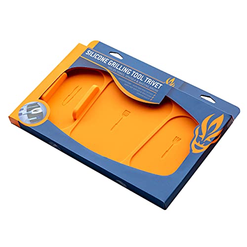  Gnite Silicone Grilling Trivet Is A 100% Nonslip Silicone Tool That Holds Tongs, Spatula & BASTING Brush Preventing Them From Contamination On The Grill's Surface And Also Keeps Your Grill Clean.