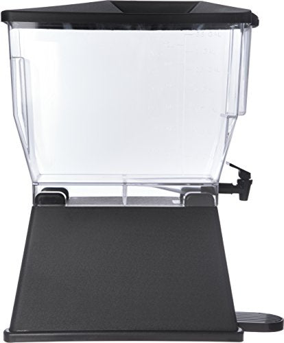  1085203 TrimLine Clear Economy Single Base Beverage Dispenser, 3 Gal Capacity, Black