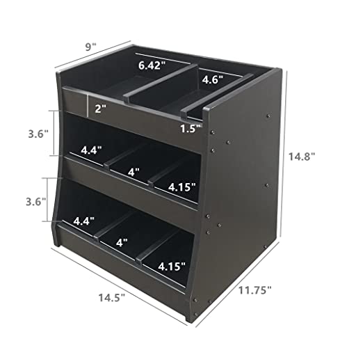  FixtureDisplays® Display,Condiment Food Beverage COUNTERTOP Display Holder 14.5"Wx14.8"Hx11.75"D 11930 11930