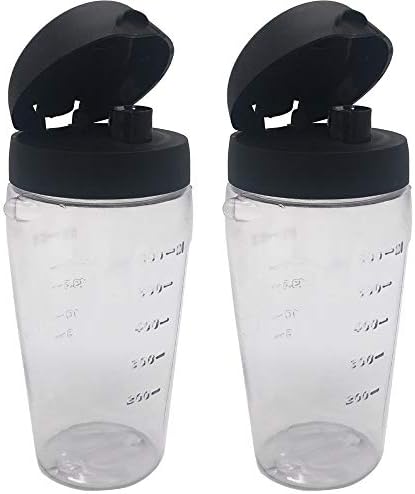  Blender Blend-N-Go Smoothie Kit: Ice Crusher Blade With Bottle Cup And Lid For Oster Blender Blend-N-Go Smoothie Blender (3, PETG+6 SS Blade)