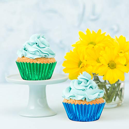  10 Colors Foil Cupcake Liners Standard Paper Baking Cups Muffin Case Decoration Cups(200 Pieces)