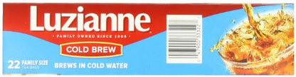  Cold Brew Black Tea Bags, Family Size, Unsweetened, 22 Count Box, Specially Blended For Cold Brew In Water, Clear & Refreshing Home Brewed Southern Iced Tea