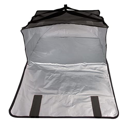  Maker Pizza Carrier Insulated Bags Extra Large For Deliveries – Holds Up To 4 Fresh Pizzas, Insulated Pizza Carrier Delivery Bag 20x20 Food Bag For Personal And Professional Use (Black)