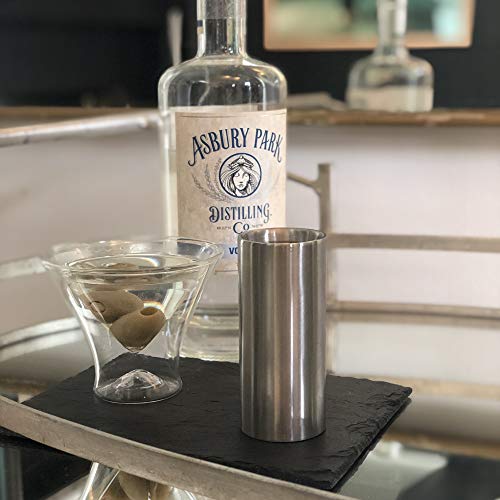  Outset Double Wall Cocktail Measuring Jigger 2 In 1, 1 Oz And 2 Oz, Stainless Steel