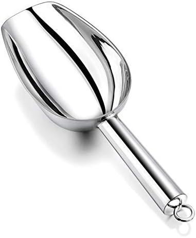  Small Ice Scoop, P&P CHEF 6OZ Stainless Steel Candy Food Flour Scoop, Utility For Kitchen Garden Bar Wedding Bath, Heavy Duty & Non Toxic & Easy Clean, (Gold)