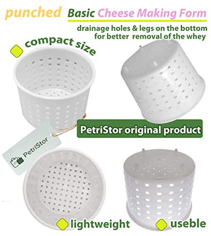  3 Pcs Basic Cheese Mold Soft Sorts Of Cheese 10 Oz (300 Mililiters)