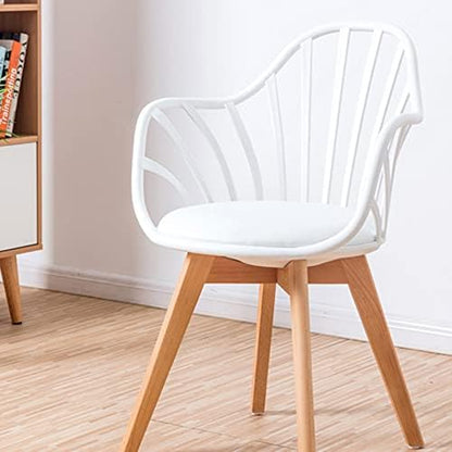  SXYMKJ Dining Room Chairs Backrest Armchair Living Room Plastic Folding Chair Dining Table Scandinavian Design Furniture (Color : D, Size : 1code)