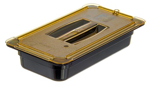  Carlisle FoodService Products 3086003 StorPlus High Heat Food Pan, 2.5" Deep, Third Size, Black, 1/3 Size (Pack Of 6)
