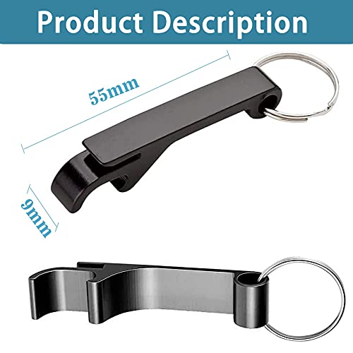  100pcs Personalized Custom Bottle Opener Keychain Bulk For Men Women,Customized Metal Can Beer Bottle Opener Wedding Party Favors,Engraved With Logo,Text