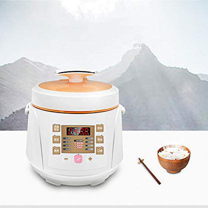  Small Electric Pressure Cooker, 2L Mini Smart Electric Pressure Cooker For 1-2 People,70 KPa Pressure, 2L Electric Pressure Cooker, 701W Power,