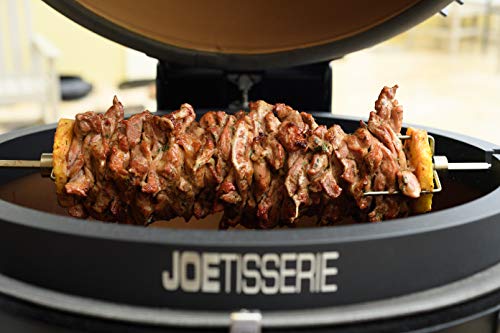  Kamado Joe BJ-TISSERIENA JoeTisserie Rotisserie Grill Accessory For Big Joe Grills & Kamado Joe BJ-DJ DoJoe Pizza Oven Grill Accessory For Big Joe, Black