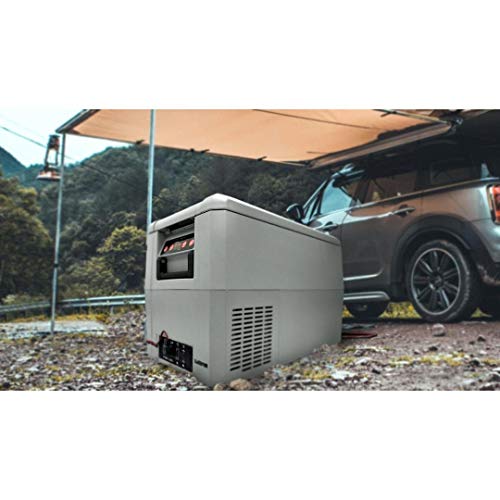  FMC-350XP 34 Quart Compact Portable Refrigerator, AC 115V/ DC 12V Real Freezer For Car, Home, Camping, RV-8°F To 50°F, One Size, Gray