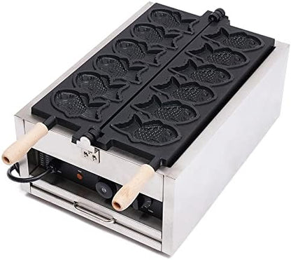  Electric Waffle Maker Machine 2000W, 4 Slice Nonstick Waffle Maker, Commercial Stainless Steel Square Waffle Maker, Temperature And Time Control, For Restaurant Bakeries Snack Bar Home, 50~300℃
