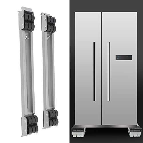  Heavy Duty Appliance Rollers, Refrigerator Appliance Rollers Double Row 24 Wheels Detachable Portable Iron Material Load Bearing 300KG For Furniture