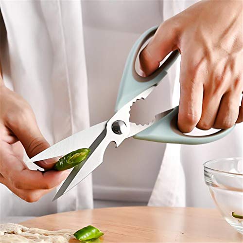  Kitchen Shears, Premium Stainless Steel Chicken Bone Scissors With Blade Protect Cover, Comfort Grip Heavy Duty Culinary Scissors Bottle Opener, For Cut Meat/Vegetable/Herb/Poultry Bone/Fruit/Nut