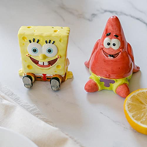  And Patrick Salt And Pepper Shaker Set - Hand Painted, Ceramic, 2-Piece Set, Home And Kitchen Utensils, Homeware, Refillable