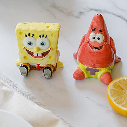  And Patrick Salt And Pepper Shaker Set - Hand Painted, Ceramic, 2-Piece Set, Home And Kitchen Utensils, Homeware, Refillable