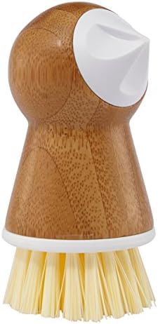  Tater Mate Bamboo Potato Brush With Eye Remover, White