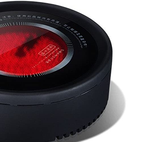  Electric Ceramic Stove Electronic Fondue Electric Porcelain Electric Tea Heating Stove For Boiling Water Making Coffee Knob Adjustment (Black)