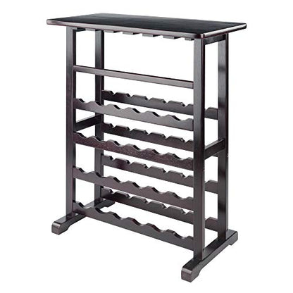  Vinny Wine Storage, 31.5"W X 35.67"H X 16.22"D, Espresso