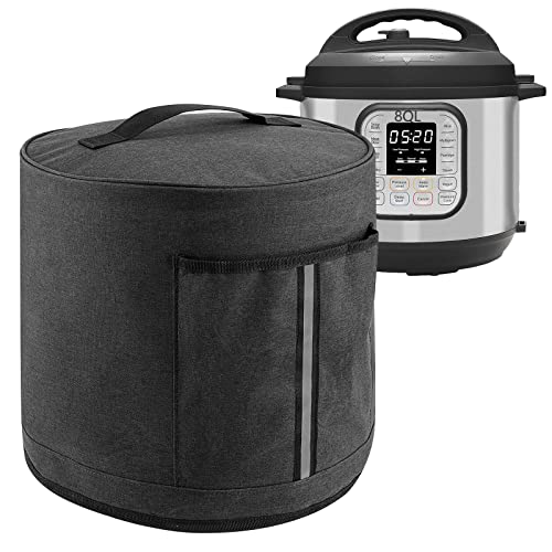  Kingshion Electric Pressure Cooker Cover Compatible With Electric Pressure Cooker,Slow Cooker Dustproof Cover For Most 8-Quart Slow Cookers And 8-Quart Electric Pressure Cookers (Dark Grey)