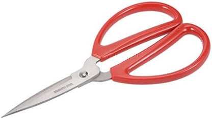  6 Inch Stainless Steel Scissor For Office Home Cutting, Straight Red Handle