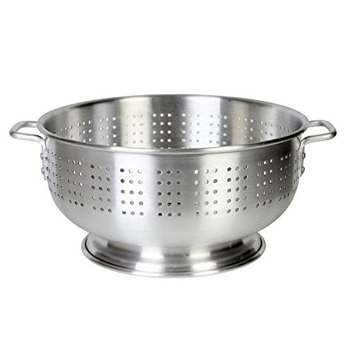  Aluminum Colander With Handle, Heavy Duty,12 Quart, 1.8 Mm
