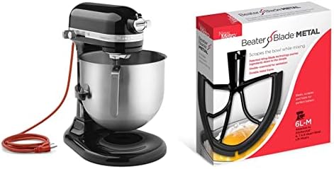 KitchenAid KSM8990WH 8-Quart Commercial Countertop Mixer, 10-Speed, Gear-Driven, White