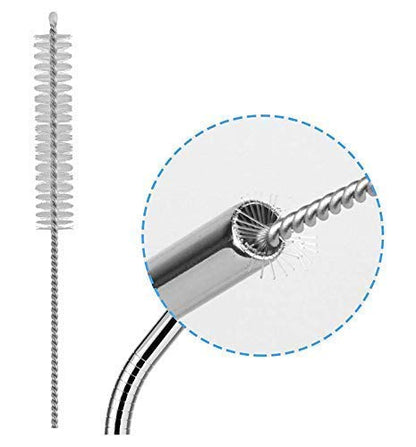  Wholesale 25 Piece Set Stainless Steel Straws Ultra Long 10.5 Inch Drinking Metal Straws Reusable Drinking Straws For 20 30 OZ (10 Straight | 10 Bent | 5 Brushes)