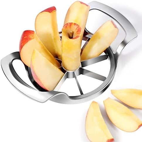  Apple Slicer,12-Blade Extra Large Apple Corer,Easy To Use, Time-Saving, Heavy Duty Stainless Steel Apple Cutter And Divider