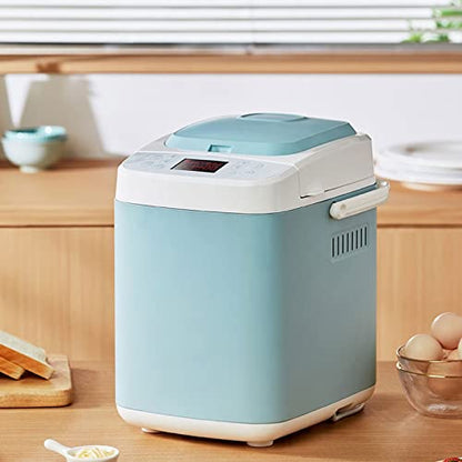  Mbj Bread Maker Bread Maker Home Automatic Kneading And Fermentation Intelligent Kneading Multifunctional Breakfast Machine Toaster (Color : Blue, Size : UK)