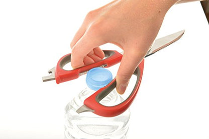  Multi-Function Kitchen Scissors, Red/Gray