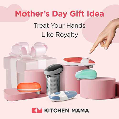  Auto Electric Can Opener: Open Your Cans With A Simple Push Of Button - Automatic, Hands Free, Smooth Edge, Food-Safe, Battery Operated, YES YOU CAN (Red)