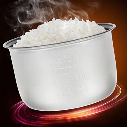  Stainless Steel Cookware Rice Cooker Inner Pot Rice Cooker Liner Nonstick Rice Cooking Container Caking Baking Pan Rice Makers Accessories For Rice Maker Cooker 3L Rice Container