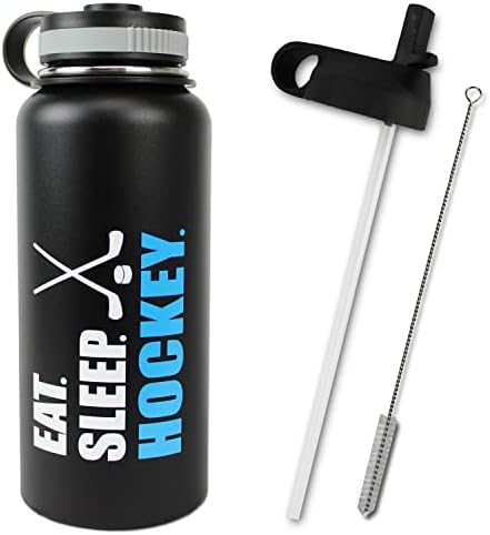  Water Bottle Baseball Softball Tumbler 32 Oz Gift For Mom Men Flask Sports Travel Waterbottle, Stainless Steel, Vacuum Insulated, Water Cold For 24, Hot For 12 Hours