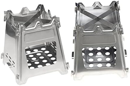  INOOMP 2 Pcs Foldable Backpack Outdoor Accessories Mini Backpack Collapsible Backpack Portable Campfire Stove Wood Stove Camping Ultralight Stove Outdoor Camping Supplies Foldable Stove