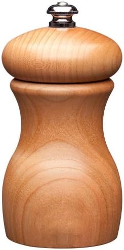  ' Mill Marsala Collection Pepper Mill, Cinnabar - 4 Inch, Adjustable Coarseness Fine To Coarse, MADE IN U.S.A.