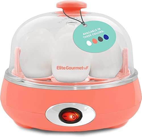  Elite Gourmet EGC-007B# Rapid Egg Cooker, 7 Easy-To-Peel, Hard, Medium, Black & ESM2207 Maxi-Matic Sandwich Panini Maker Grilled Cheese Machine Tuna Melt Omelets Non-Stick Surface, 2 Slice, Black
