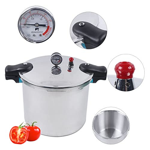  22L Thickened Explosion Proof Pressure Cooker,Large Capacity Pressure Cooker,Pressure Cooker,Rice Cooker,Rice Maker Cooker,Stainless Steel Rice Cooker,Silver Cylindrical Polished Process