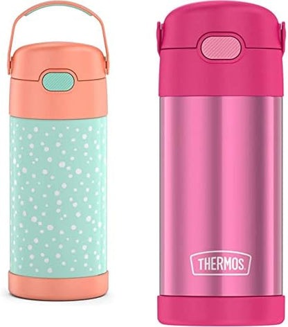 Thermos FUNTAINER 12 Ounce Stainless Steel Kids Bottle, Pastels