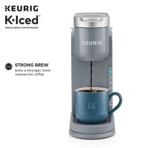 Keurig® K-Iced Coffee Maker, Single Serve K-Cup Pod Iced Coffee Maker, With Hot And Cold Coffee Capabilities, Brews Any K-Cup Pod, Gray