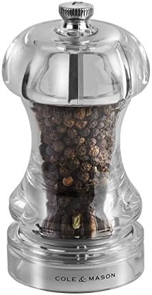 Cole & Mason Pstan 145" Salt Mill, 115(H) Mm / 4 1/2", Transparent