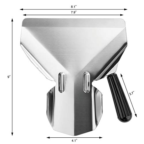  New Star Food Service 37807 Stainless Steel Commercial French Fry Bagger, Right Handle