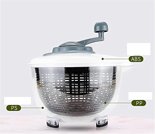  Salad Spinner,Lettuce Spinner Washer Dryer With Bowl,BPA Free,Easy To Clean For Vegetables And Fruits,5L